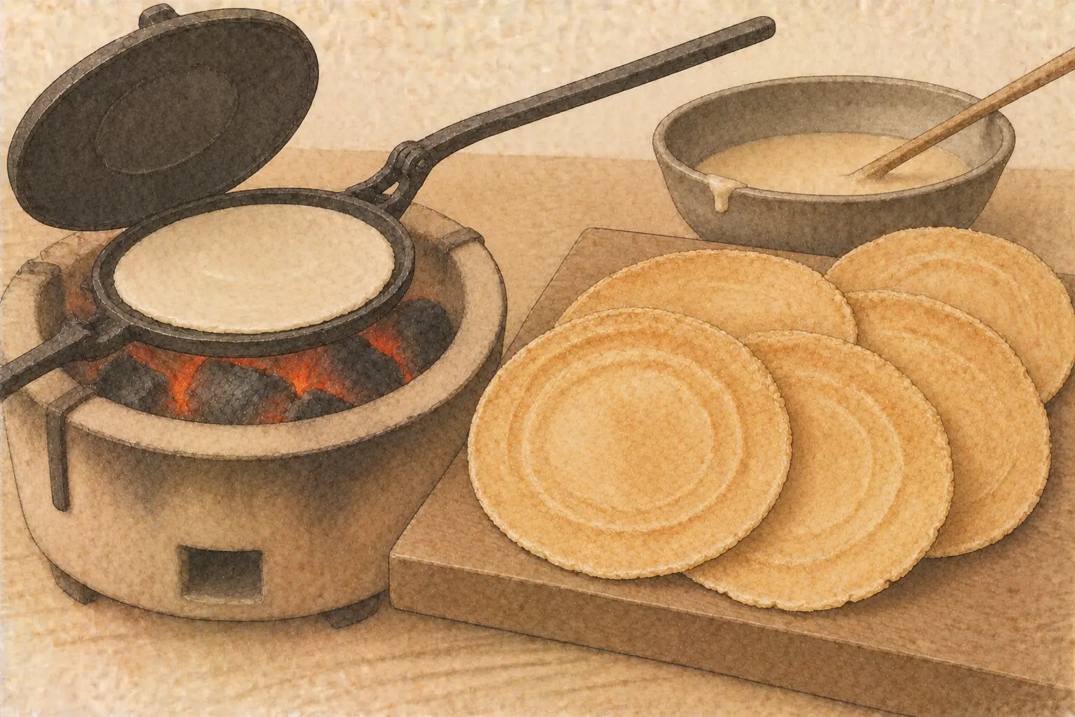 砂糖煎餅（さとうせんべい）