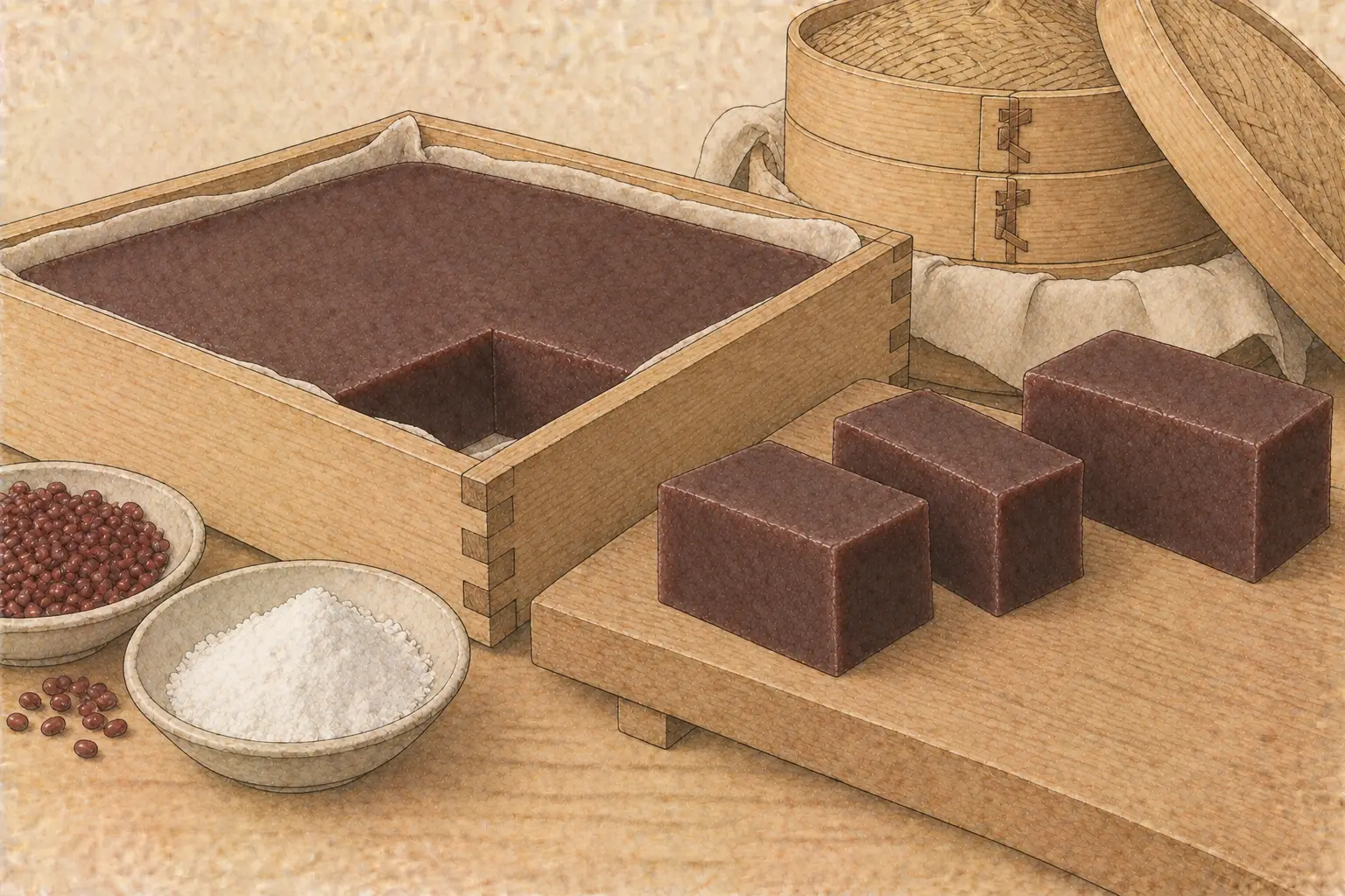 蒸し羊羹