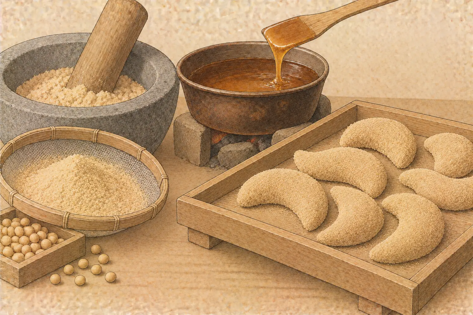 豆飴・洲浜