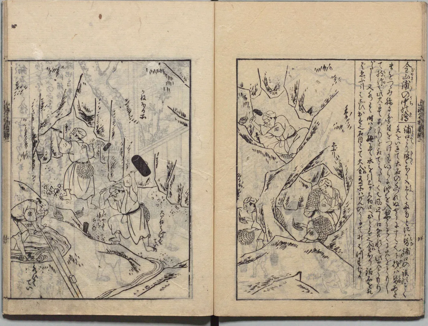 鉱石の粉砕と運搬