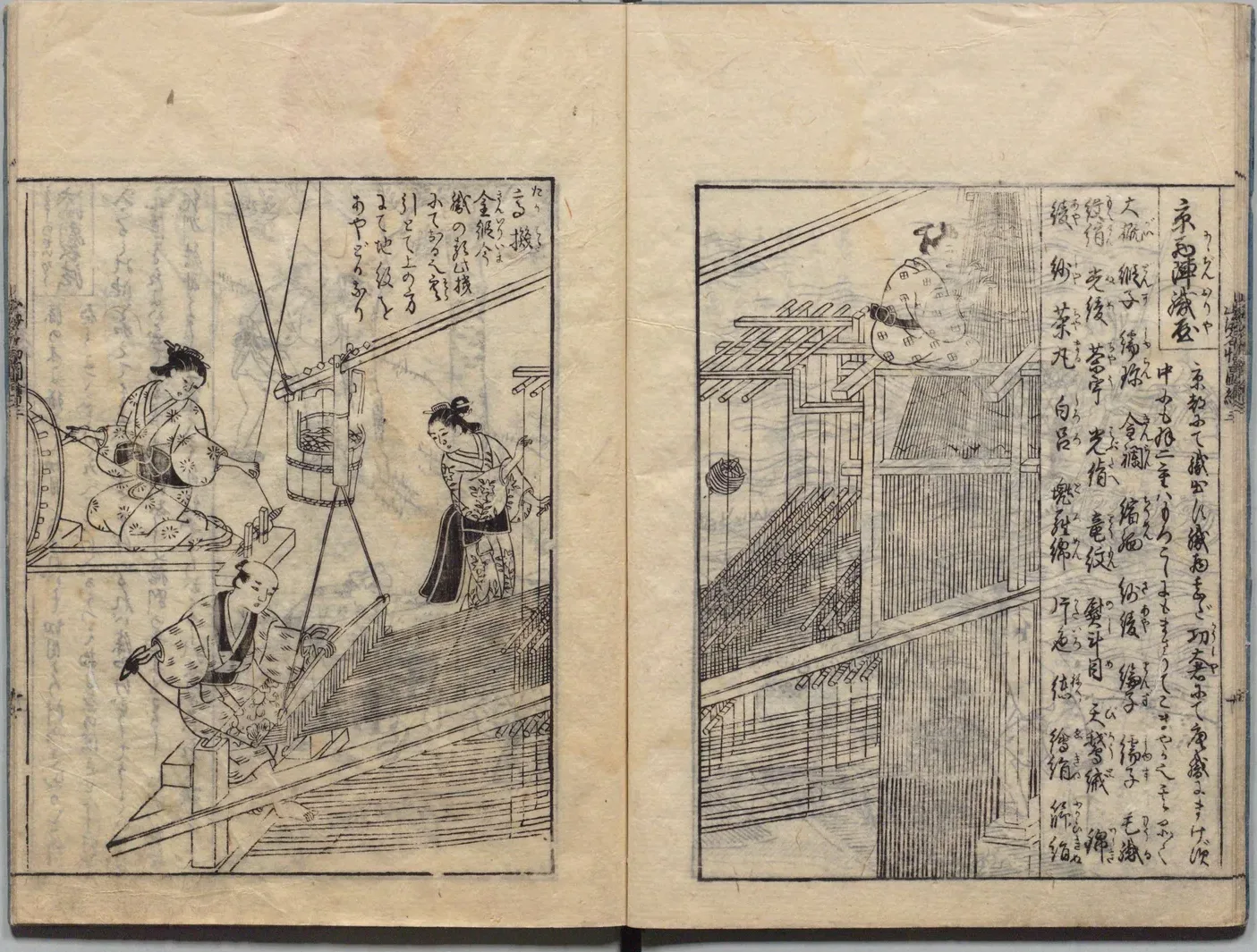 京都西陣織屋の図