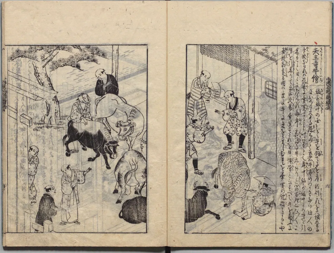 天王寺牛市の図